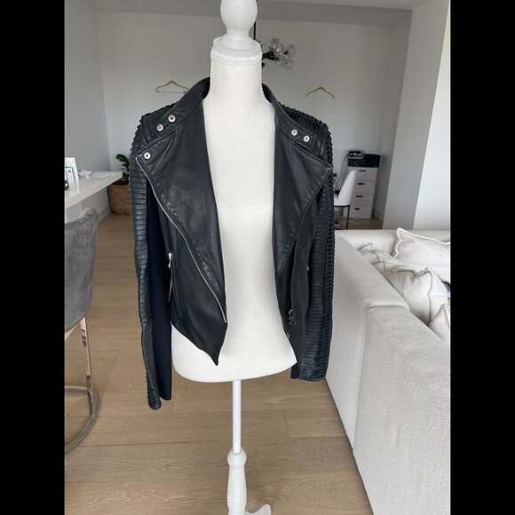 LAMARQUE Azra Black Leather Jacket - Size S - Picture 13 of 16